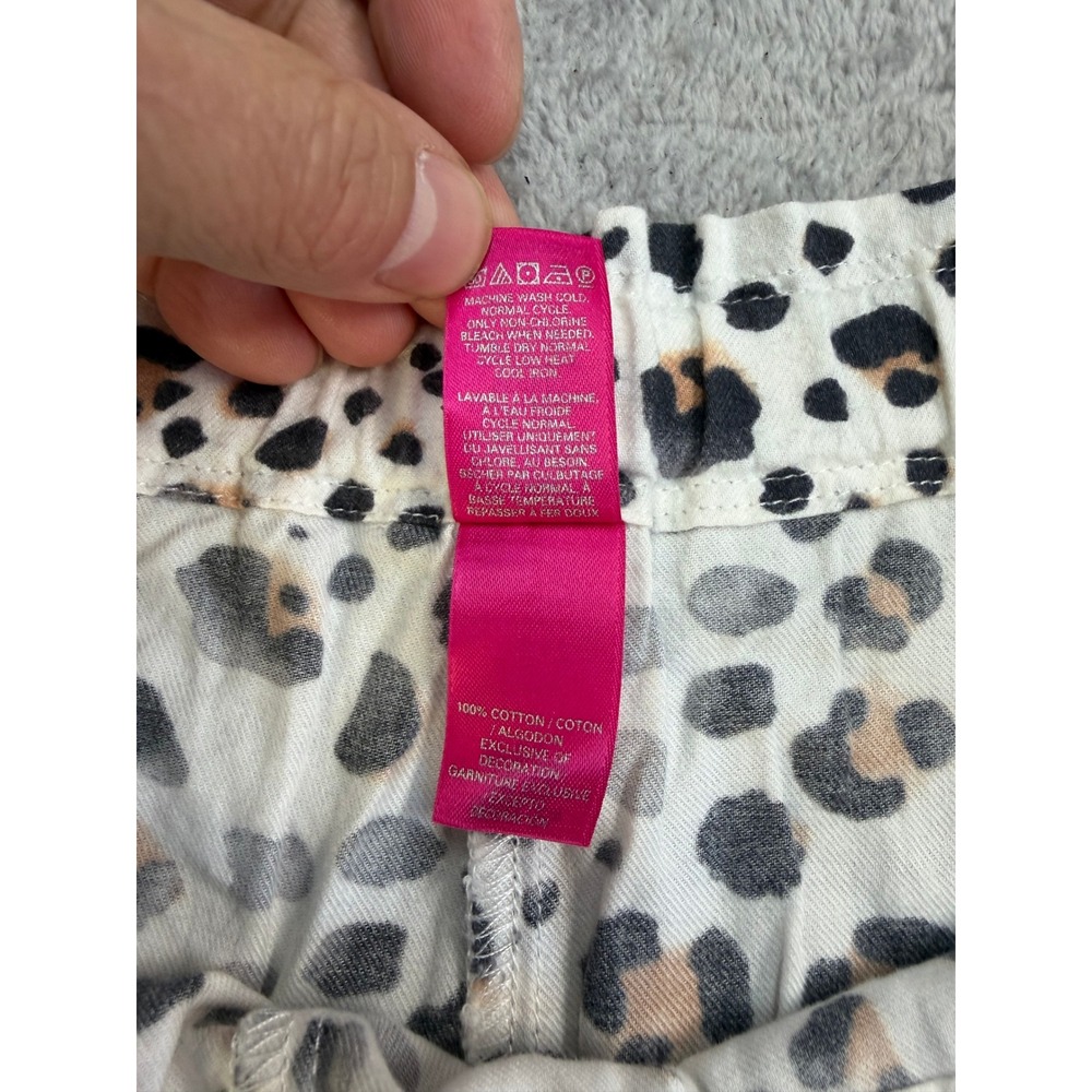 Victorias Secret Pajama Set XL Leopard Animal Print Cotton Sleepwear 288253-DQ9 - Picture 13 of 16